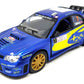 Kinsmart 2007 Subaru Impreza Wrc Racing Edition 5 Inch 1:36 Scale Die Cast Metal Model Toy Race Car