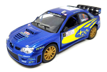 Kinsmart 2007 Subaru Impreza Wrc Racing Edition 5 Inch 1:36 Scale Die Cast Metal Model Toy Race Car