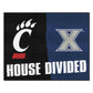 FANMATS 6832 Xavier / Cincinnati House Divided Rug - 34 in. x 42.5 in.
