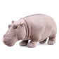 FRANKIEZHOU Lifelike Hippo Stuffed Animal- Grey 16,Simulation Soft Gifts,Girl Toys,Gifts for Kids