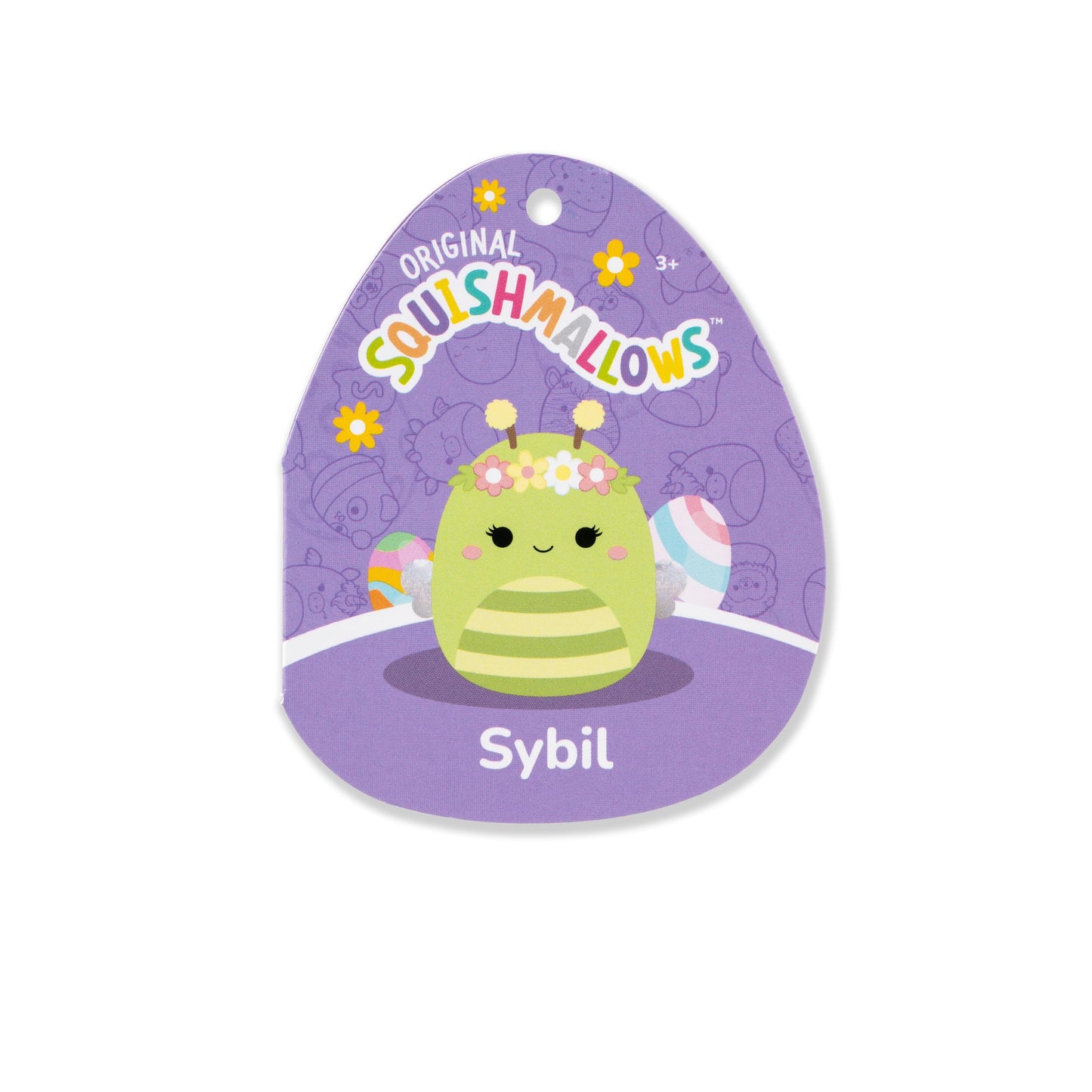 Squishmallows Original 14In Sybil The Green Bee With Flower Crown - Official Jazwares Easter Plush (Large)