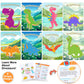 JOTIKO 24 Pack Dinosaur Party Favors Painting Toys - Kids Birthday Goodie Bag Filler Pinata Stuffers Classroom Prizes Exchange G