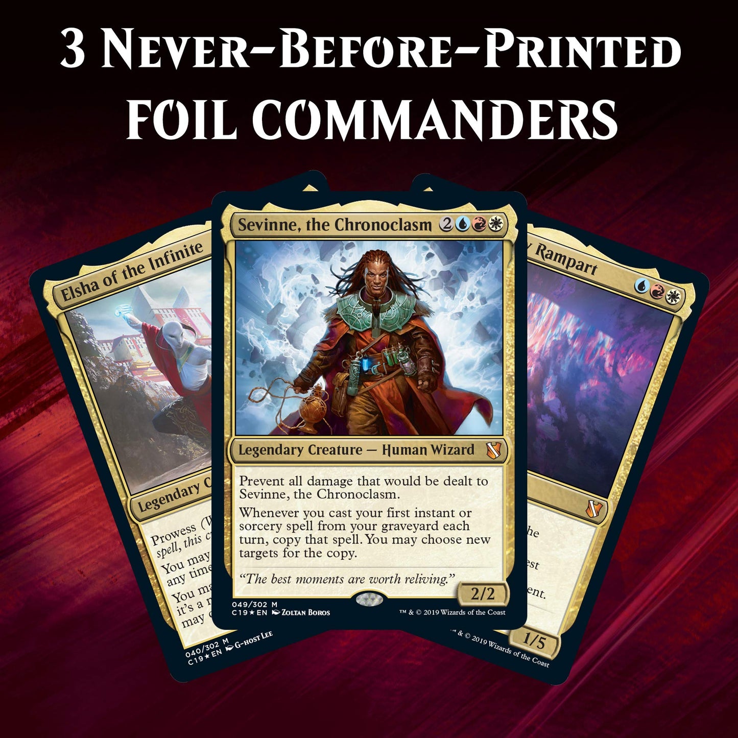 Magic: The Gathering Commander 2019 Mystic Intellect Deck | 100-Card Ready-To-Play Deck | 3 Foil Commanders | Factory Sealed