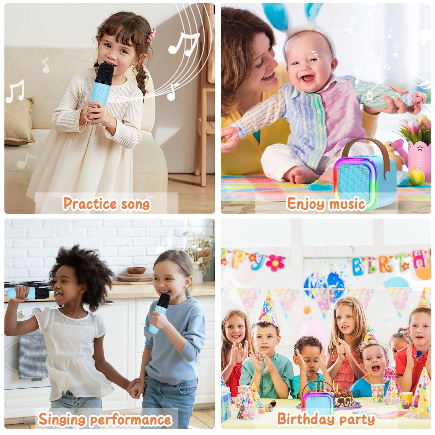 Karaoke Machine For Kids, Toys For 3-12 Years Old Girls Gifts, Kids Karaoke Microphone Machine Toy, Best Fun Christmas Birthday