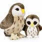 Ice King Bear Stuffed Animals Set - Brown Polyester Mom and Baby Zoo Wild Animals (Owl) - Model IKB6910951