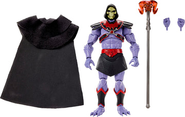 Masters Of The Universe Masterverse Action Figure Horde Skeletor, Collectible With 30 Articulations, Soft Goods Cape, Swap Hands