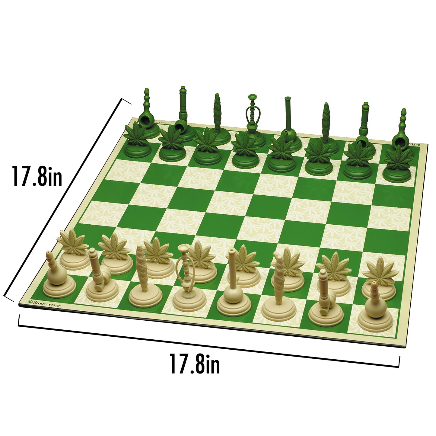 ICUP Stonerware Chess Set Game - Multi-colored Plastic - One Size - Model 00747