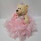 KINNEX COLLECTIONS SINCE 1997 20 Quince Anos Quinceanera Last Doll Teddy Bear with Dress (Centerpiece) ~ ARC16832-3R (Pink)