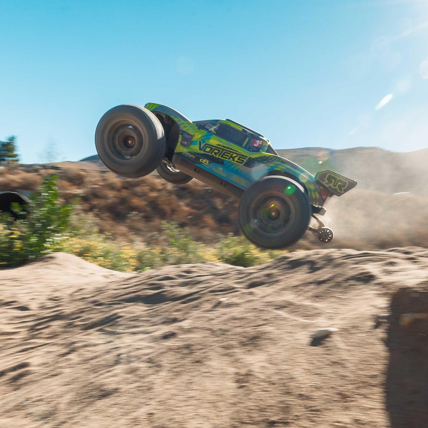 ARRMA VORTEKS 4X4 1/10 BLX Brushless Stadium Truck RTR, Teal, Model ARA4305V4T2 (Battery & Charger Not Included)