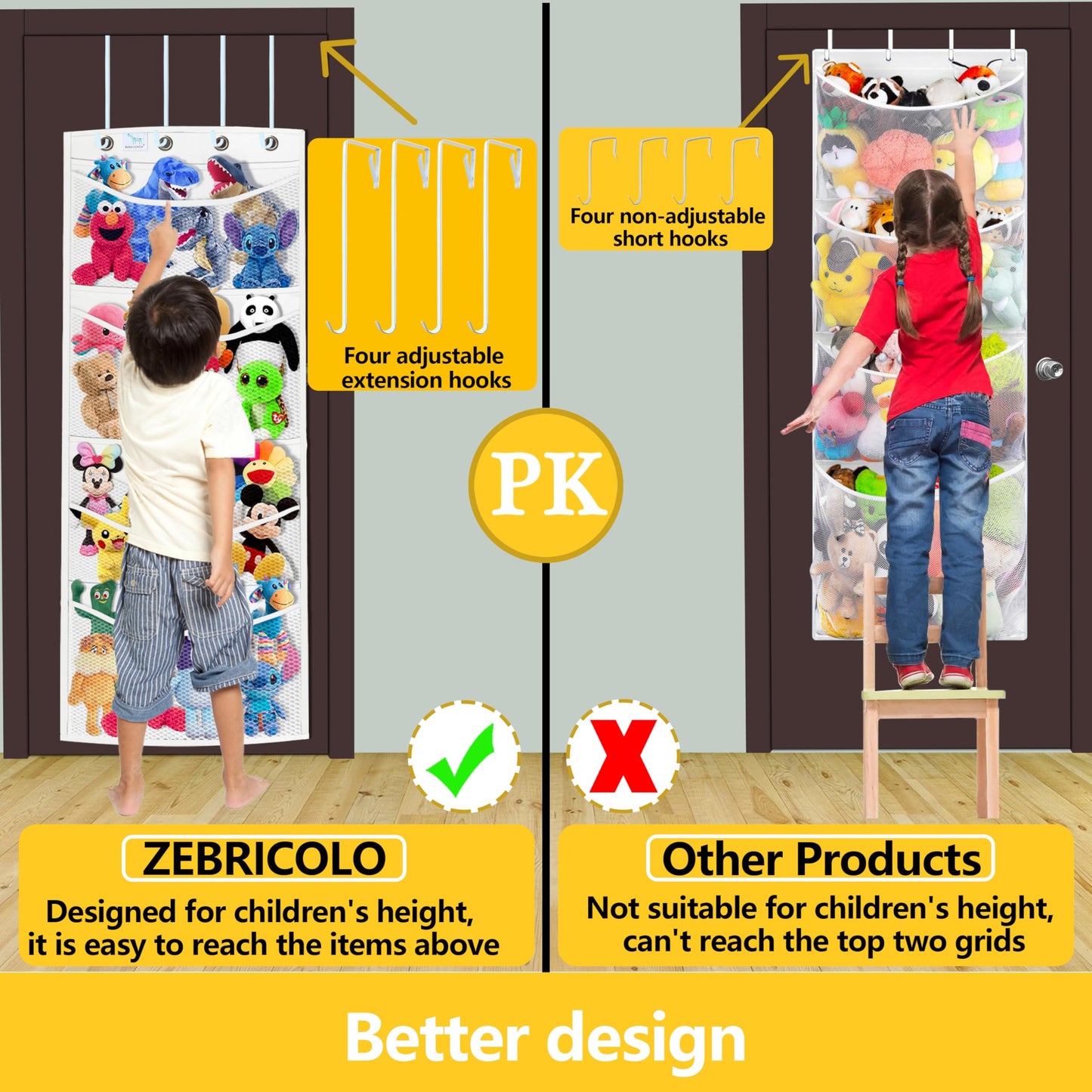 Zebricolo,Stuffed Animal Storage,The Solution You Have Been Looking For,Stuff Animal Organizer,Holds A Lot,Toy Storage,Way Bette