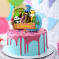 Yellow Nuts Personalised Cake Topper For Birthday Cartoon Theme Kids Boys Girls 1St Birthday Anniversary Props Cake Decor Decora