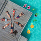 AOUTACC 12 Pack Inflatable Drink Cup Holders - Palm Tree, Flamingo, Pineapple, Cactus - Medium - Polyvinyl Chloride