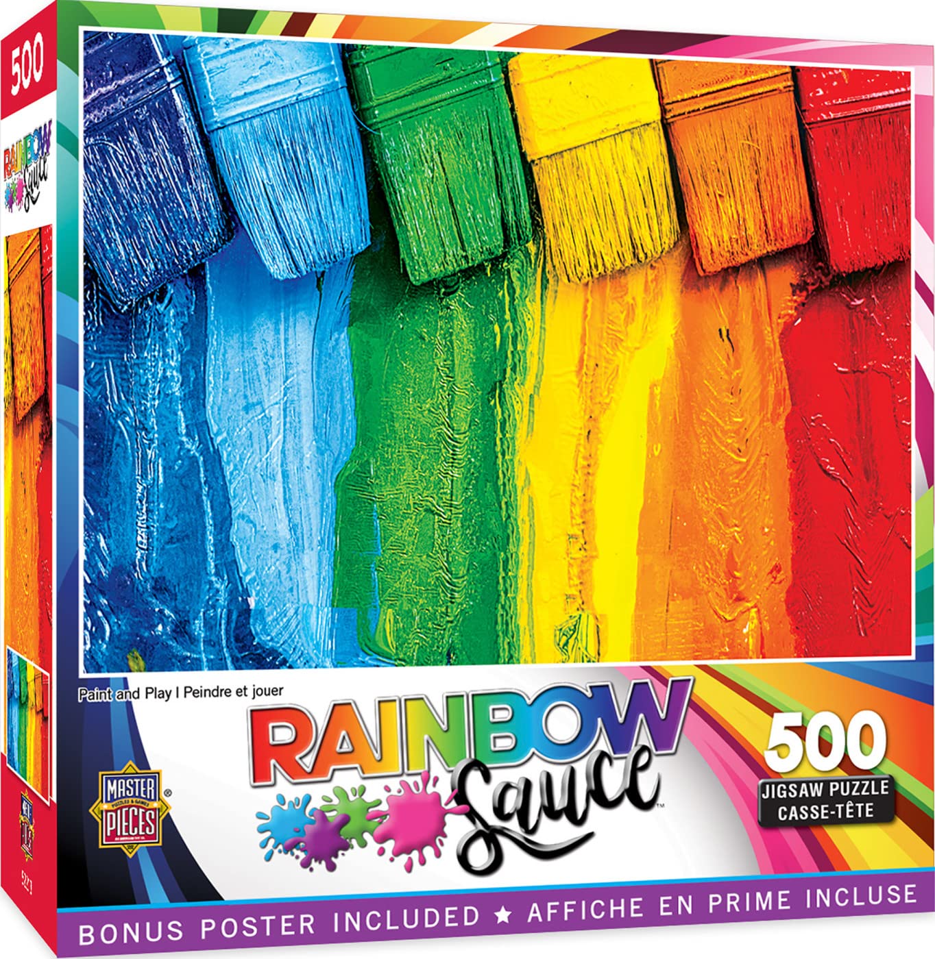 MasterPieces 500 Piece Jigsaw Puzzle for Adults, Family, Or Youth - Paint and Play - 15x21