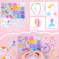 MiuCo Bracelet Making Kit for Girls - Cute Beads for Jewelry Making Kit with Charms - Arts and Crafts for Make Necklaces - Birth