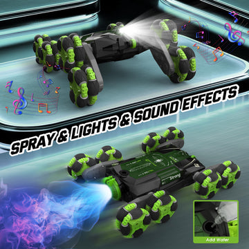 cossy 8WD Gesture Sensing Rc Stunt Car, 2 Modes Rc Cars, Drift Rc Stunt Car with Light & Music, 360 Degree Rotation, Rc Drift Ca