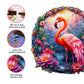 Jigfoxy Wooden Puzzles for mature-themeds  Flamingo Wood Puzzles mature-themed  Unique Animal Shape Wooden Jigsaw Puzzles for mature-themeds  Birthday Gifts for Puzzle Lovers  Family  Friend (XL-17.3 * 16.7in-490pcs)