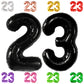 Katchon Black 40 Inch 23 Balloon - Birthday & Anniversary Decorations For Women & Men - Reusable, Self Sealing, Foil, Number Balloon