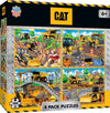 MasterPieces Jigsaw Puzzle Set for Kids, 4-Pack of 100 Pieces, Caterpillar Collection, 8"x10", Cardboard, Model 11847