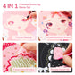 Mideer 4 In 1 Art Craft Kits For Kids, Princess Dress Up Game Set With Diamond Painting & Scratch Paper Art, Paper Fantasy Makeu