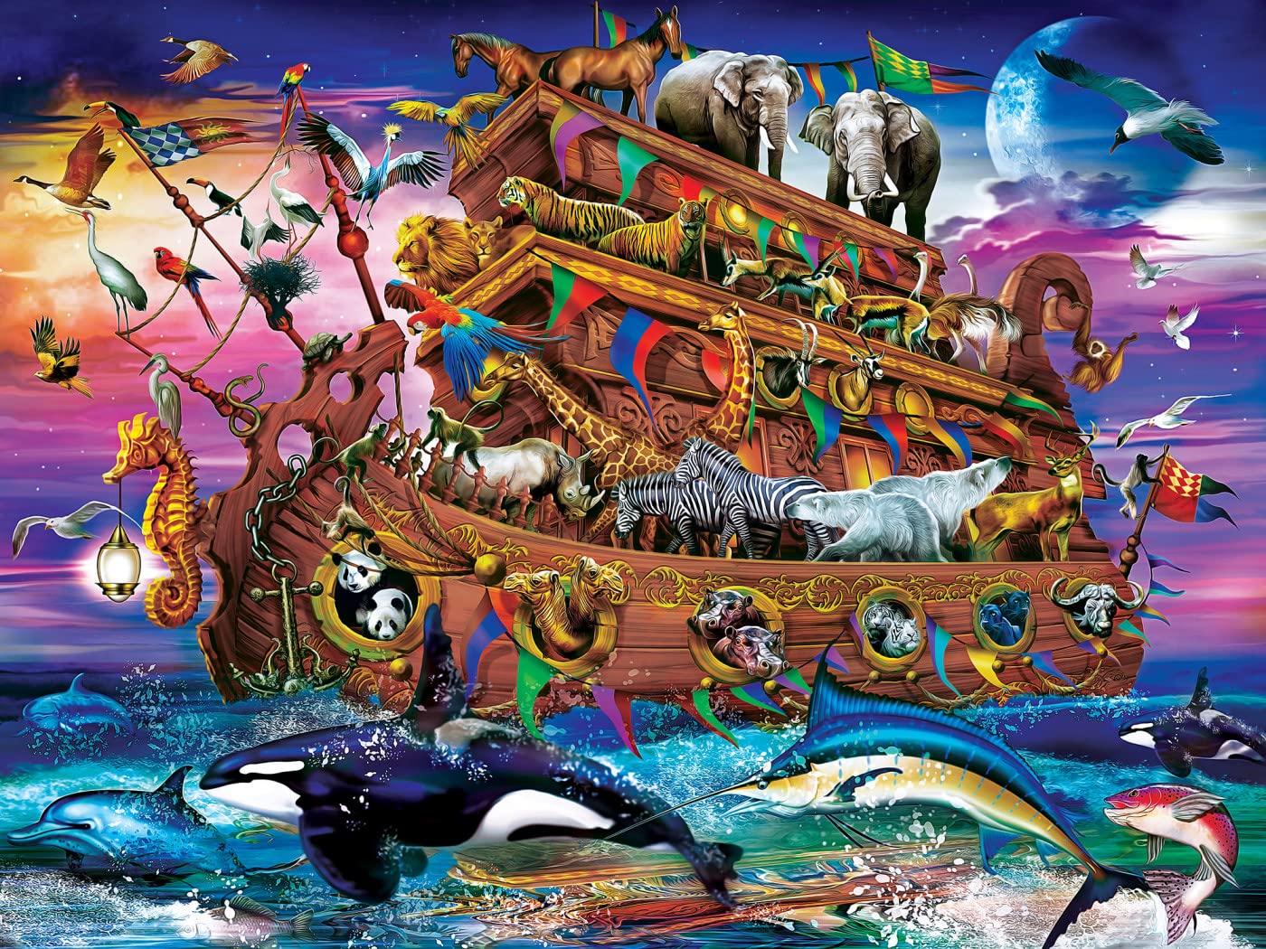 Masterpieces 300 Piece EZ Grip Jigsaw Puzzle - Noah's Arc - 18x24