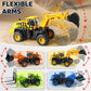 Beestech Construction Truck Toys for 3 4 5 6 7 8 Years Old Boys, Friction Powered Truck Vehicles Sand Sandbox Beach Toys, Kids B
