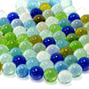 Sukh Glass Marbles - 80Pcs Bulk Cat Eye Stone Mix 6 Colors Medium Sized Beads Decorative Gift Retro Game With 16Mm For Bounce,Ma