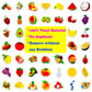 Fruit Stickers, 100 Pcs Cute Fruits Stickers For Kids, Colorful Vsco Waterproof Stickers For Water Bottle Scooter Luggage Laptop