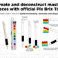 Pix Brix Pixel Art Kit - 6,000 Piece Building Bricks, Medium Color, Interlocking STEM Toy for Ages 6+ - Model PBM6000C