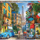 Educa - The Old Streets Of Paris - 4000 Piece Jigsaw Puzzle - Puzzle Glue Included - Completed Image Measures 53.5' X 37.75' - Ages 14+ (19284)