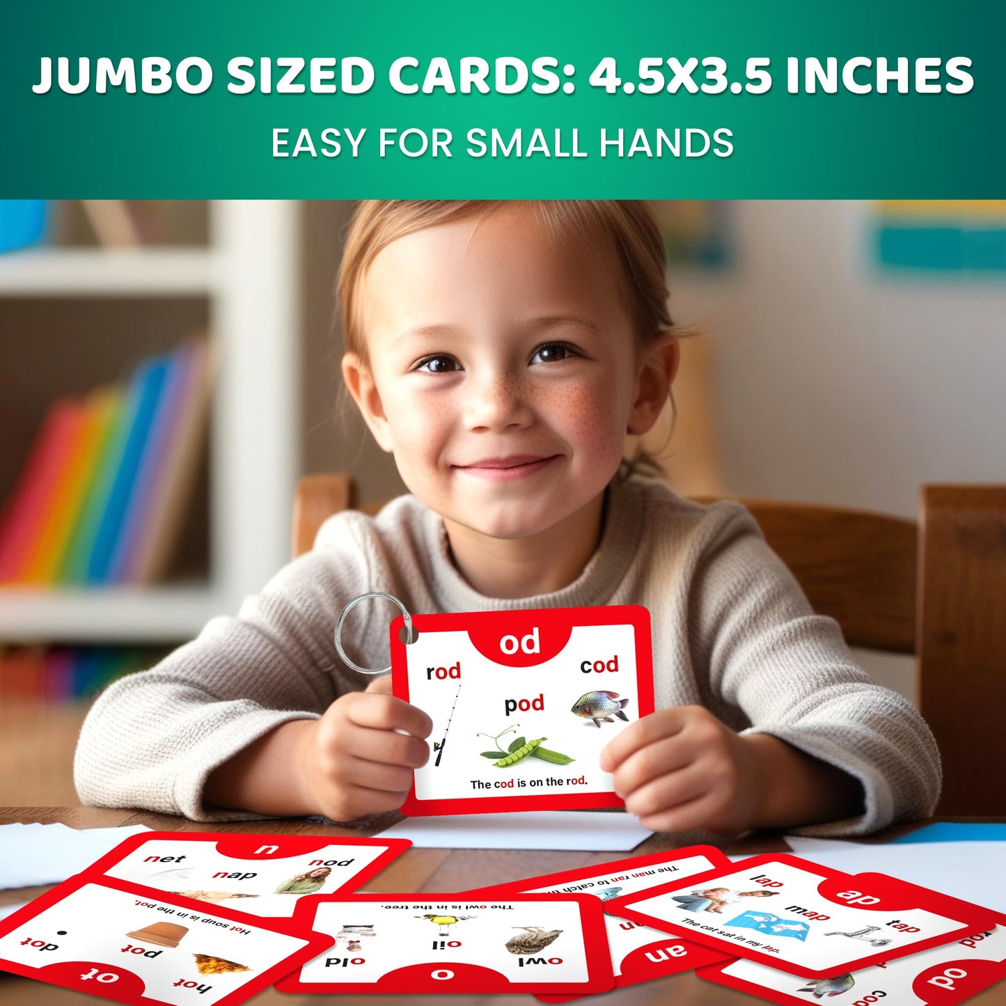 Quokka English Alphabet Cvc Flash Cards | Learn To Read Cards For Kids Ages 3-5 And 4-8 | Phonics Cards For Toddlers 2-4 Years And Kindergarten | Reading Tools For Early Literacy & Phonemic Awareness