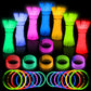 Jicuicui Ultra Halloween Bright Glow Sticks - 500 Party Pack With Connectors For Christmas, Neon Birthday And Holidays - Multico