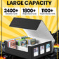 Newloop 6-Window Display Trading Cards Storage Box 2400+ Tcg Commander Deck Case With 6 Card Holders For Magic The Gathering Ptc