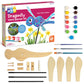 MindWare Make Your Own Dragonfly Wind Spinner Wood Craft Kit - Build & Decorate for Ages 8 & Up