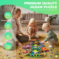 Wooden Puzzles For Adults - Unique Shaped Wooden Puzzles For Adults And Kids - Frog Family Wooden Jigsaw Puzzles - Christmas Bir