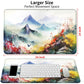 MTG & TCG Playmat, 24'' x 14'' Game Mat for Table, Perfect for Card Games, Watercolor Mountains Flowers