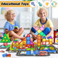 Igivi 104 Pcs Magnetic Tiles Road Set, Stem Magnet Building Blocks For Kids Toddler Toys Games, Christmas Birthday Gifts For 3+ Year Old Boys Girls, Car Enthusiasts And Classroom Must Haves