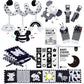 Black And White Sensory Toys For Babies,Montessori Toys For Babies,High Contrast Baby Toys For Toddlers Kids Early Learning Newb