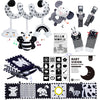 Black And White Sensory Toys For Babies,Montessori Toys For Babies,High Contrast Baby Toys For Toddlers Kids Early Learning Newb