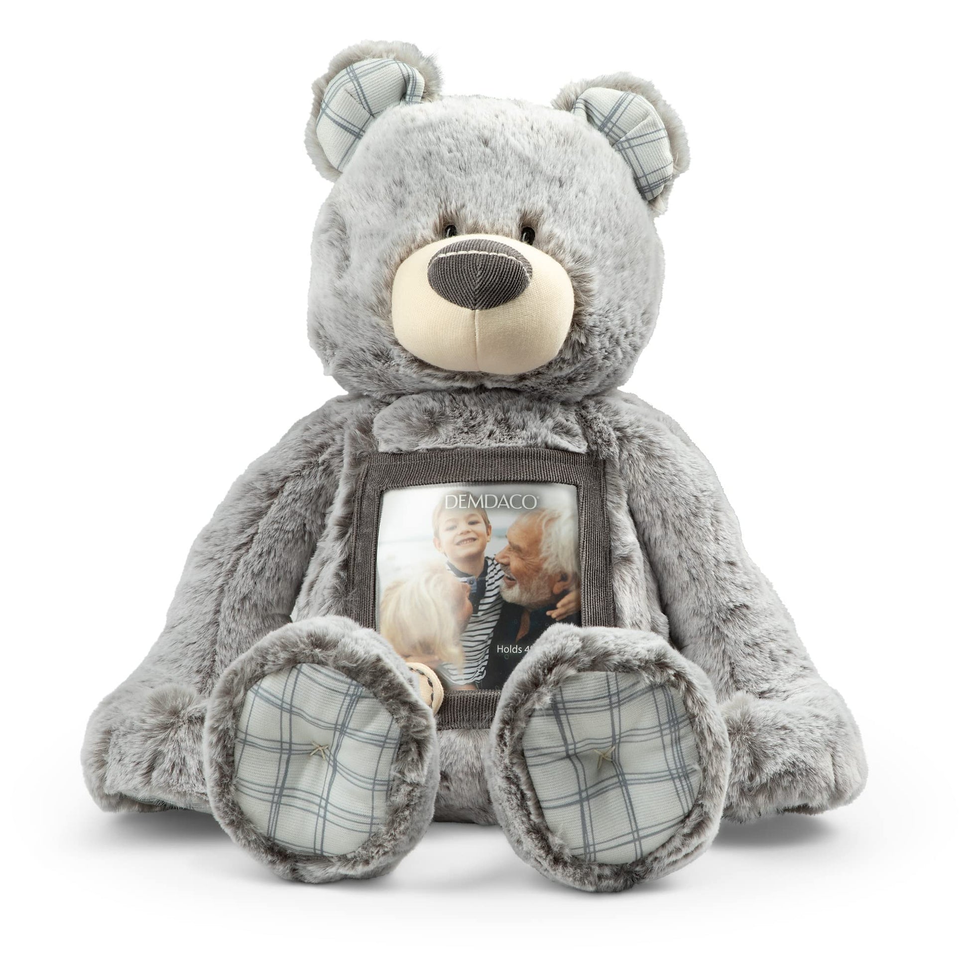 Demdaco Here To Hug 12 Inch Grey And Brown Polyester Remembrance Plush Stuffed Animal