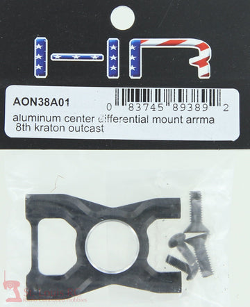 Hot Racing AON38A01 Aluminum Center Differential Mount Arrma Kraton Outcast