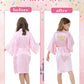 Kid Girls Spa Costume Party Set with Eyemask Hairband Hair Ring  Silky Plain Kimono Robes for Wedding Flower Robe (Pink  Tag 10)