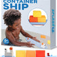 Splashez Boat Bath Toy For Kids | Mold Free Floating Toddler Bath Toys With No Hole For Water | Boat Ship Containers Ideal Size