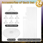 Joyypop 24 Sets Balloon Stand Kit, Balloon Sticks With Base Birthday Graduation Party Decorations Wedding