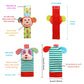 Bloobloomax Wrist Rattles Foot Finder Rattle Sock Baby Toy,Rattle Toy,Arm Hand Bracelet Rattle,Feet Leg Ankle Socks,Activity Rattle Present Gift For Newborn Infant Babies Boy Girl Bebe (5Pcs-E)