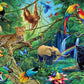 Beduke Jigsaw Puzzles For Adults 1000 Piece - Every Piece Is Unique - Precise Interlocking Tropical Forest Animals Thick Sturdy Cardboard Family Game Puzzle Age 14+