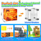 154PCS Dinosaur Toys Magnetic Blocks-Build Mine Magnet World Forest Mine Edition  Dino Adventure Magnetic Building Sensory STEM Kids Toys for Boys Age 3+ Magnet Games for Boys Girls 3-5 4-6 5-7 6-8