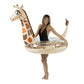 Poolcandy Jumbo 48'' Giraffe Pool Tube, Stylish, Ultra Durable, Easy-Inflate Pvc Pool Tube, Great For Pool, Beach, Lake, River,
