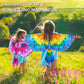 Irolewin Bird-Wings-Costume For Kids And Headband, Eagle-Parrot Dress-Up-Wings For Girls Boys Halloween-Party Favors (Purple)