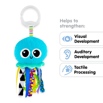 Lamaze Sprinkles Jellyfish Clip-On Baby Toy, Multi Color, 1 Count - Engaging Infant Toy for Development and Play