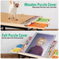 Puzzle Table With Drawers And Folding Metal Legs 1500 Pieces Jigsaw Puzzle Table With Cover 3-Tilting-Angle Portable Wooden Jigs